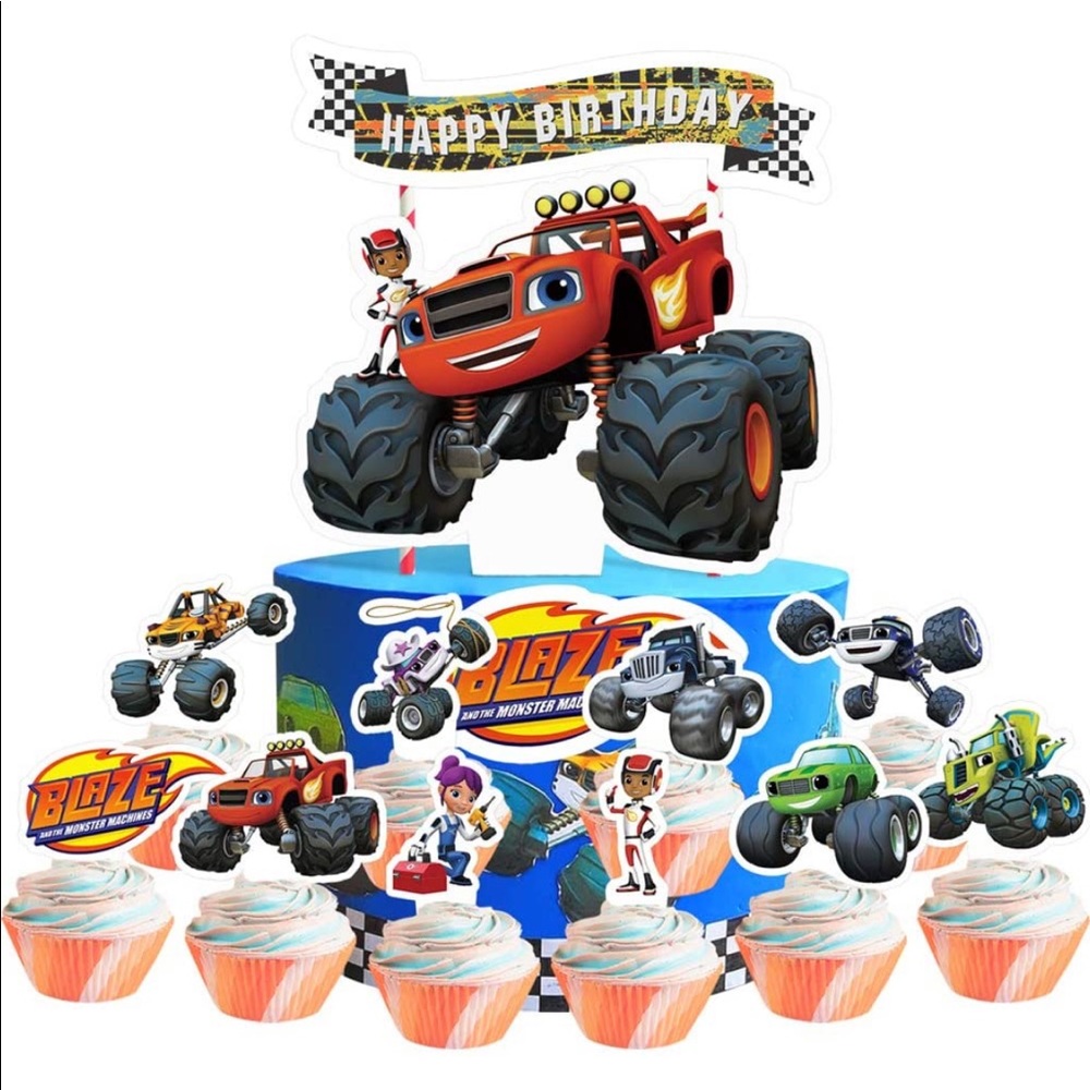 Blaze monster machine toppers